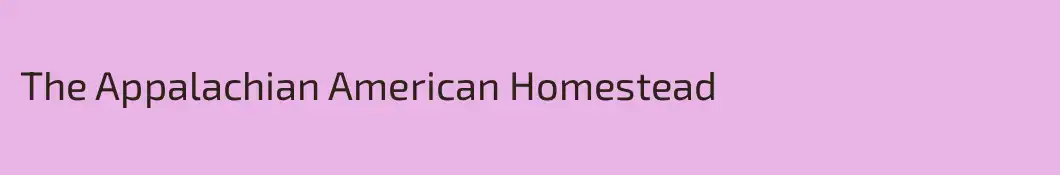 The Appalachian American Homestead 
